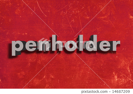 penholder word on red wall penholder word on red wall 14687209