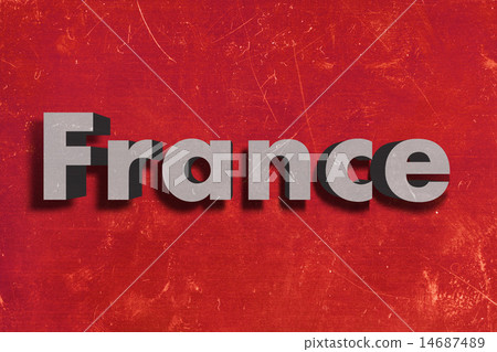 France word on red wall France word on red wall 14687489