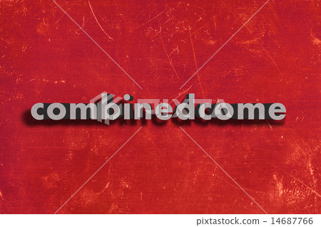 combinedcome word on red wall 14687766