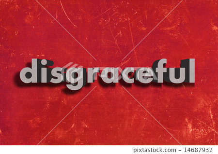 disgraceful word on red wall disgraceful word on red wall 14687932