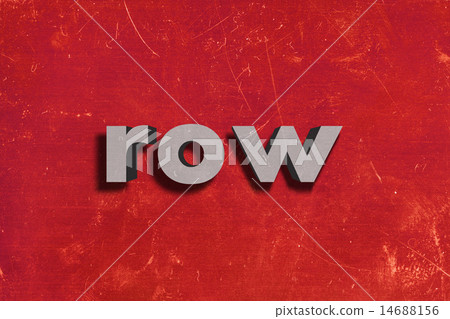 row word on red wall 14688156