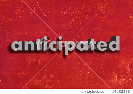anticipated word on red wall 14688288