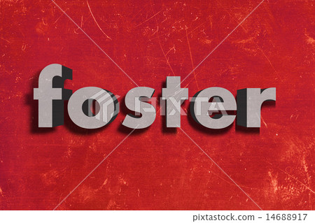 foster word on red wall foster word on red wall 14688917