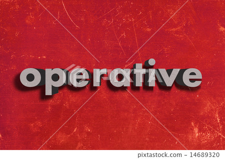 operative word on red wall operative word on red wall 14689320