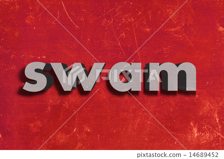 swam word on red wall swam word on red wall 14689452