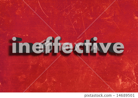 ineffective word on red wall 14689501
