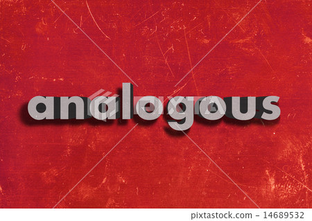 analogous word on red wall analogous word on red wall 14689532