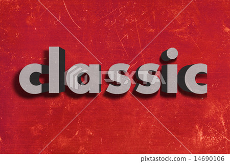 classic word on red wall classic word on red wall 14690106