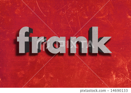 frank word on red wall frank word on red wall 14690133