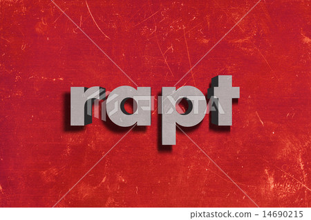 rapt word on red wall 14690215