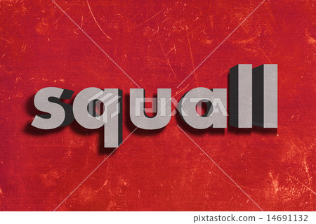 squall word on red wall 14691132
