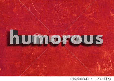 humorous word on red wall - Stock Illustration [14691163] - PIXTA