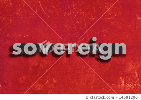 sovereign word on red wall - Stock Illustration [14691290] - PIXTA