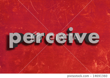 perceive word on red wall perceive word on red wall 14691360