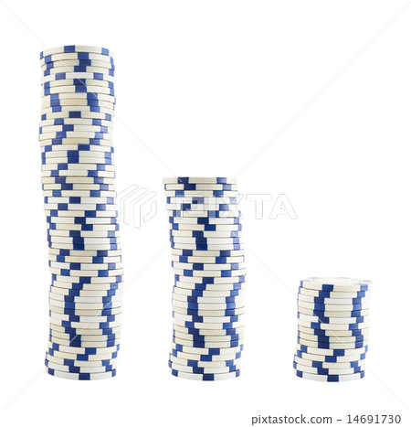 Three stacks of casino chips 14691730