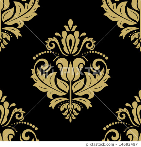 Floral Seamless Vector Pattern. Orient Abstract Background Floral Seamless Vector Pattern. Orient Abstract Background 14692487