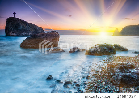 Sunset on the beach Sunset on the beach 14694057