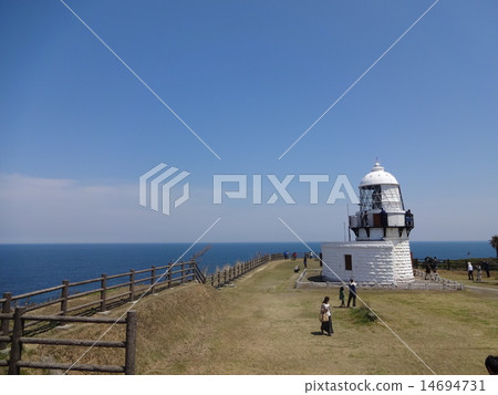 能登半島的終端Rukuzaki燈塔（燈塔的燈塔）（Ishikawa Pref。，Noto，Suzu） 14694731