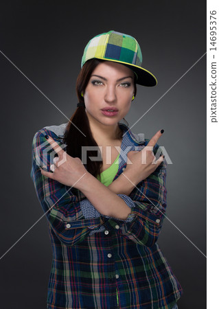 Portrait of street dancer 14695376