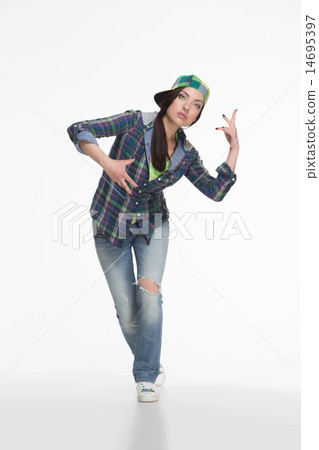 Portrait of street dancer 14695397