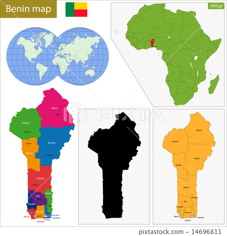 Benin map 14696811
