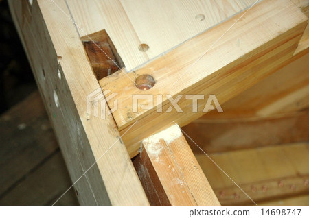 wooden boat building in Tasmanian wharf wooden boat building in Tasmanian wharf 14698747