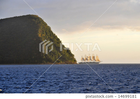 vintage five mast sailing ship 14699181