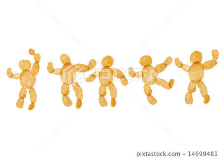 A doll made with potato chips 14699481