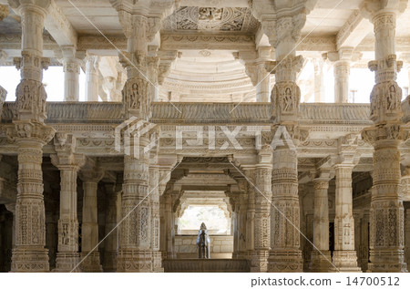 耆那教寺廟在Lanakpur，印度 14700512