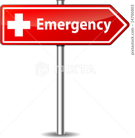 Vector emergency sign Vector emergency sign 14700803