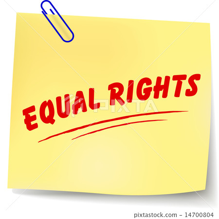 Vector equal rights message Vector equal rights message 14700804