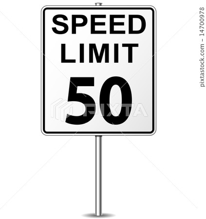 Vector speed limit sign Vector speed limit sign 14700978