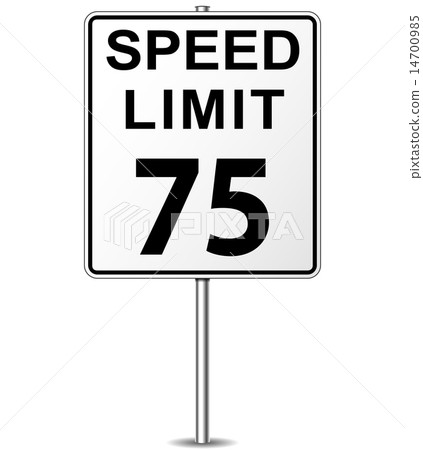Vector speed limit sign Vector speed limit sign 14700985