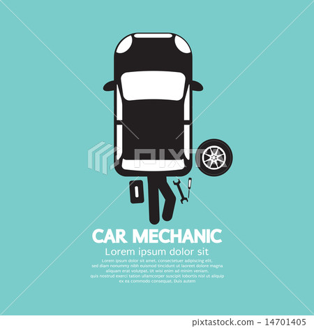 Car Mechanic Repairing Under Automobile Car Mechanic Repairing Under Automobile 14701405