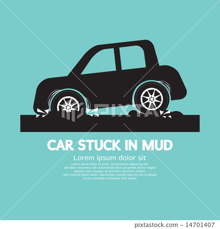 Car Stuck in Mud Car Stuck in Mud 14701407