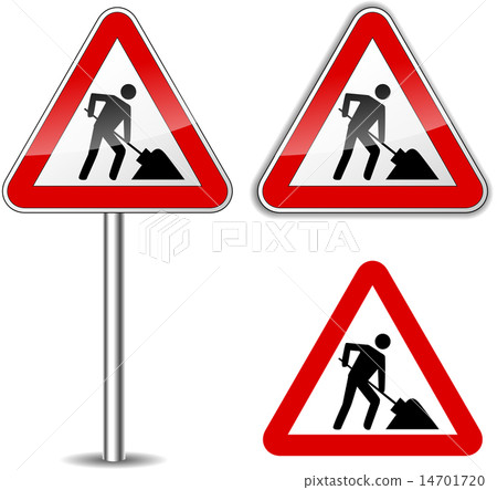 Vector work sign - Stock Illustration [14701720] - PIXTA