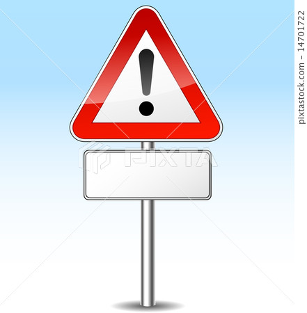 Vector warning signpost 14701722