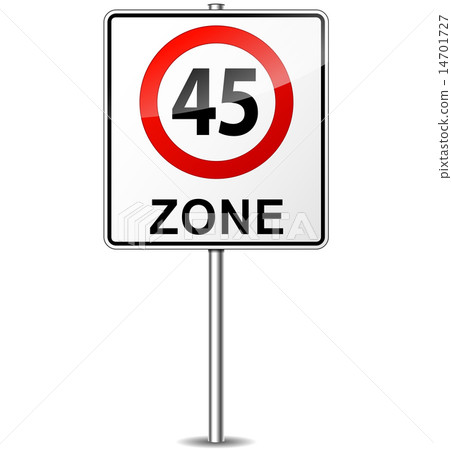 Vector speed limit zone sign Vector speed limit zone sign 14701727
