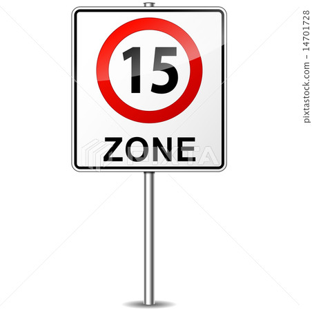 Vector speed limit zone sign Vector speed limit zone sign 14701728