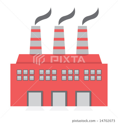 Single Factory Building Flat Design Single Factory Building Flat Design 14702073