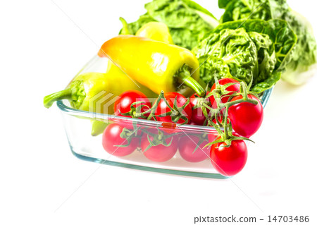 bunch of vegetables in the glass jar bunch of vegetables in the glass jar 14703486