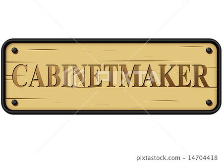 Vector cabinetmaker sign 14704418