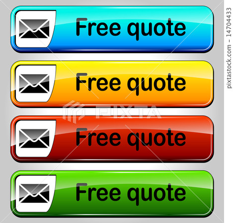 Vector free quote buttons - Stock Illustration [14704433] - PIXTA