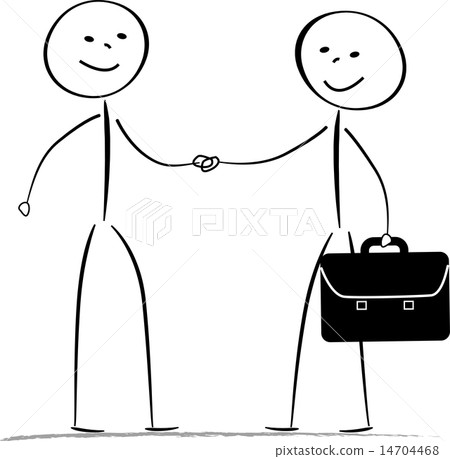 Vector business men drawing 14704468