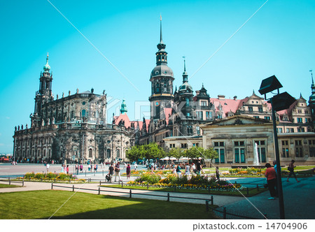 Theater Square in Dresden, Germany. Theater Square in Dresden, Germany. 14704906