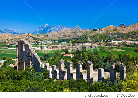 Aqueduct at Aspendos in Antalya Turkey Aqueduct at Aspendos in Antalya Turkey 14705290