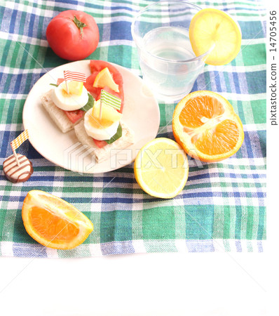 A dining table surrounding open sands 14705456