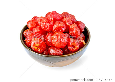 Candied cherries in bowl Candied cherries in bowl 14705852
