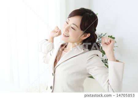 女商人伸展 女商人伸展 14705853