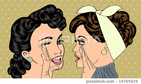 pop art retro women in comics style that gossip pop art retro women in comics style that gossip 14705929